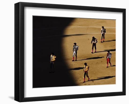 Bullfighters Make the Traditional Entrance into the Arena, before a Bullfight in Madrid-null-Framed Photographic Print