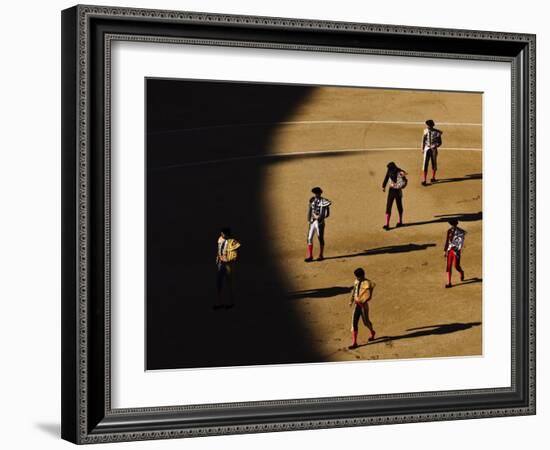 Bullfighters Make the Traditional Entrance into the Arena, before a Bullfight in Madrid-null-Framed Photographic Print