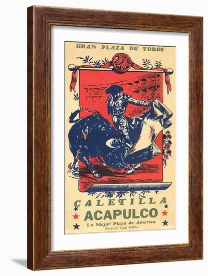 Bullfighting from Acapulco-null-Framed Art Print