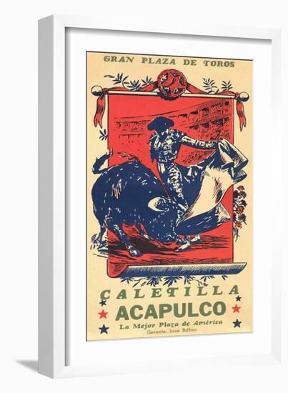 Bullfighting from Acapulco-null-Framed Art Print