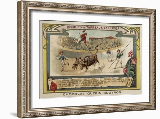 Bullfighting in the Landes, France-null-Framed Giclee Print