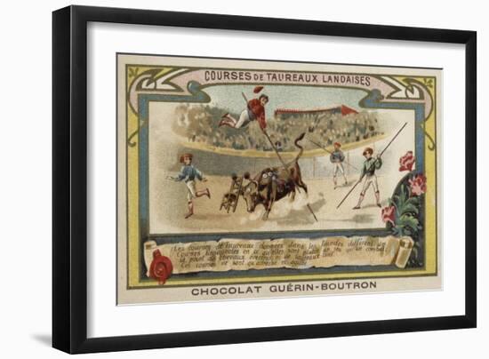 Bullfighting in the Landes, France-null-Framed Giclee Print