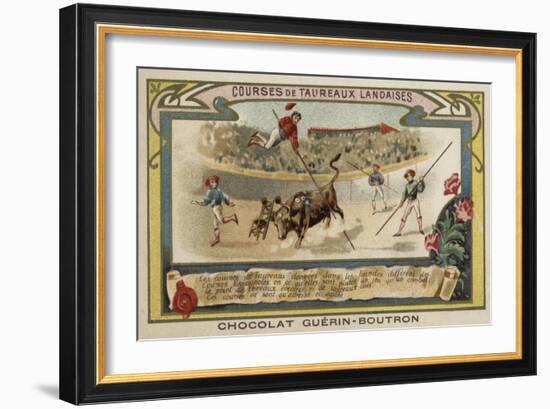 Bullfighting in the Landes, France-null-Framed Giclee Print