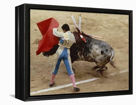 Bullfighting, Plaza de Toros, Ronda, Andalusia, Spain-null-Framed Premier Image Canvas