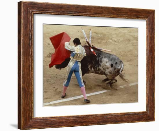 Bullfighting, Plaza de Toros, Ronda, Andalusia, Spain-null-Framed Photographic Print