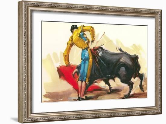 Bullfighting Scene-null-Framed Art Print