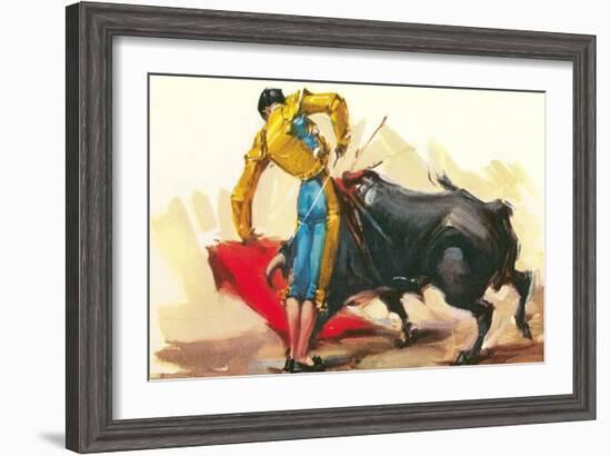 Bullfighting Scene-null-Framed Art Print