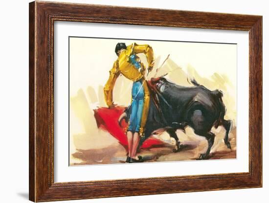 Bullfighting Scene-null-Framed Art Print