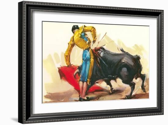 Bullfighting Scene-null-Framed Art Print