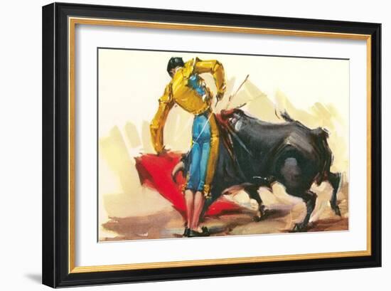 Bullfighting Scene-null-Framed Art Print