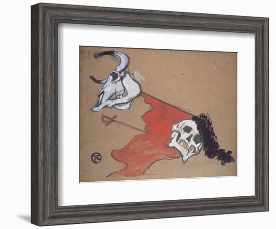 Bullfighting-Henri de Toulouse-Lautrec-Framed Giclee Print