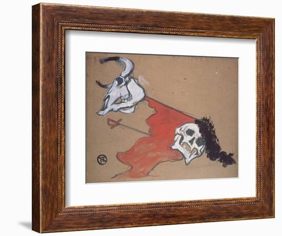 Bullfighting-Henri de Toulouse-Lautrec-Framed Giclee Print