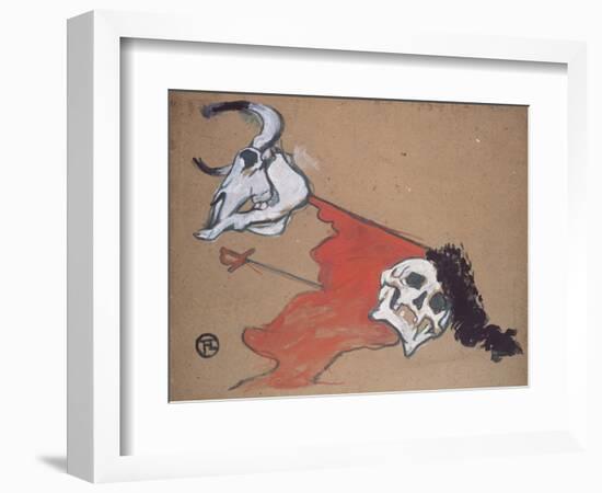 Bullfighting-Henri de Toulouse-Lautrec-Framed Giclee Print