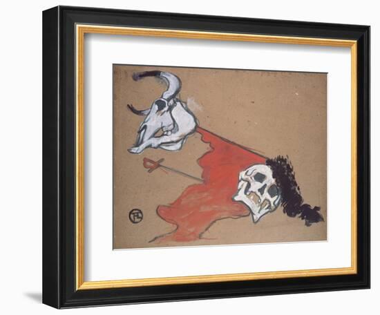 Bullfighting-Henri de Toulouse-Lautrec-Framed Giclee Print