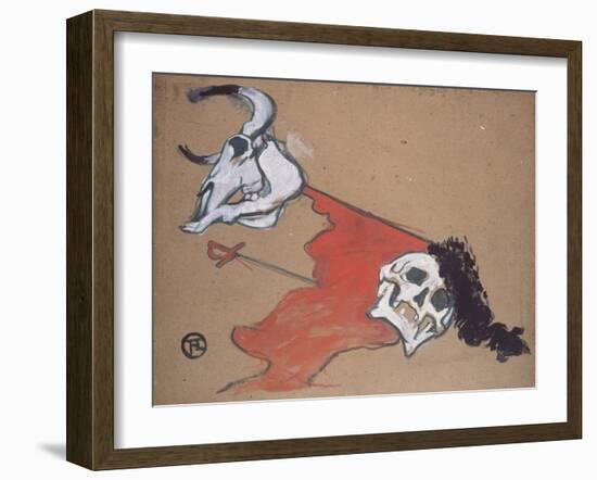 Bullfighting-Henri de Toulouse-Lautrec-Framed Giclee Print