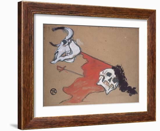 Bullfighting-Henri de Toulouse-Lautrec-Framed Giclee Print