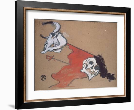 Bullfighting-Henri de Toulouse-Lautrec-Framed Giclee Print