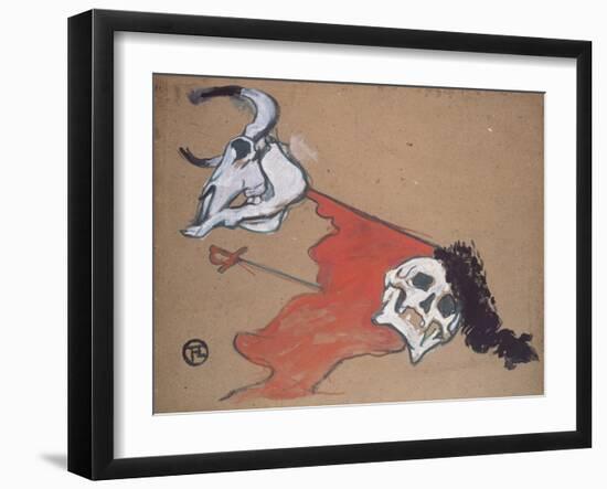 Bullfighting-Henri de Toulouse-Lautrec-Framed Giclee Print