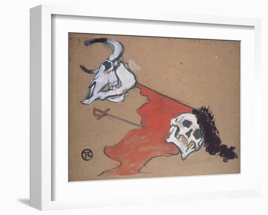 Bullfighting-Henri de Toulouse-Lautrec-Framed Giclee Print