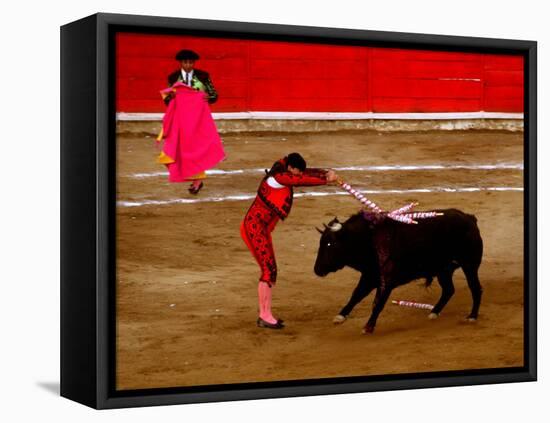 Bullfights Begin with Bleeding of the Bull, San Luis Potosi, Mexico-Russell Gordon-Framed Premier Image Canvas