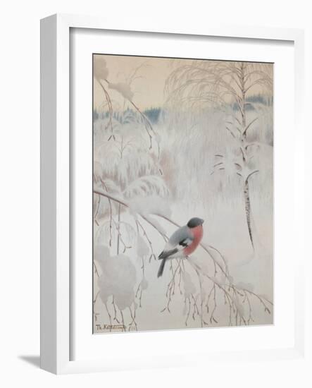 Bullfinch, 1906-Theodor Severin Kittelsen-Framed Giclee Print