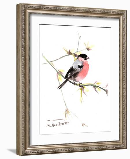 Bullfinch 3-Suren Nersisyan-Framed Art Print