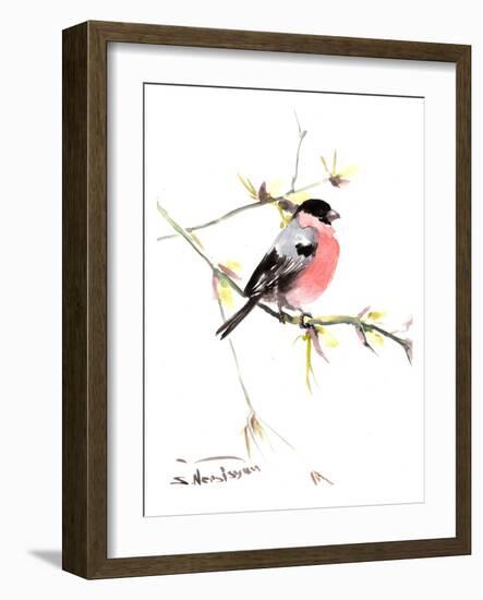 Bullfinch 3-Suren Nersisyan-Framed Art Print