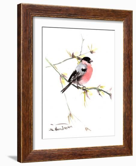 Bullfinch 3-Suren Nersisyan-Framed Art Print