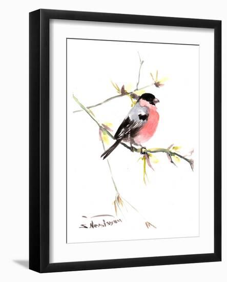 Bullfinch 3-Suren Nersisyan-Framed Art Print