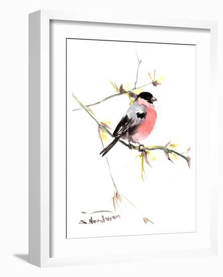 Bullfinch 3-Suren Nersisyan-Framed Art Print