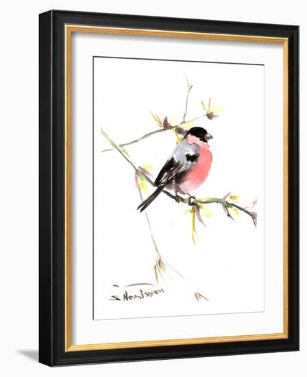 Bullfinch 3-Suren Nersisyan-Framed Art Print