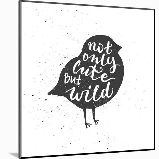 Bullfinch Lettering Poster-zapolzun-Mounted Art Print