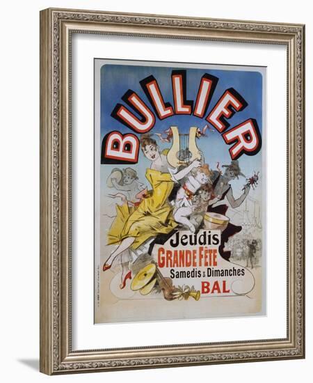 Bullier Poster-Jules Chéret-Framed Giclee Print