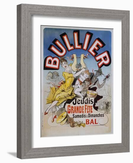 Bullier Poster-Jules Chéret-Framed Giclee Print