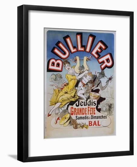 Bullier Poster-Jules Chéret-Framed Giclee Print