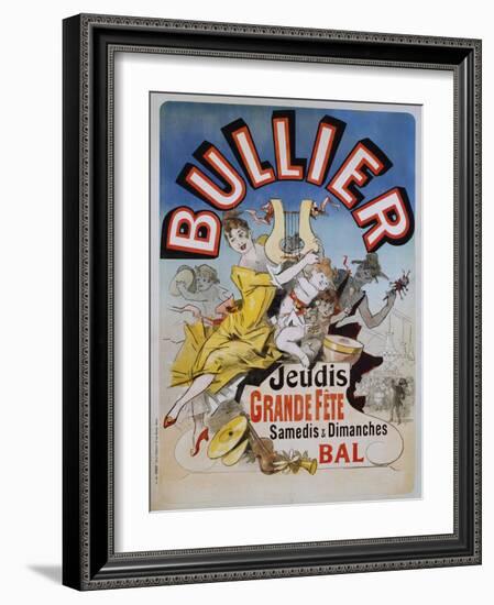 Bullier Poster-Jules Chéret-Framed Giclee Print