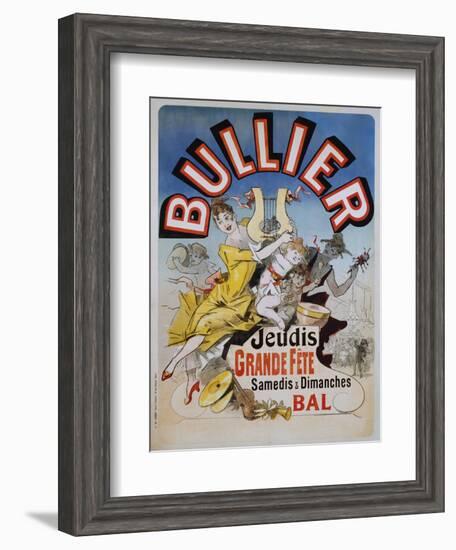 Bullier Poster-Jules Chéret-Framed Giclee Print