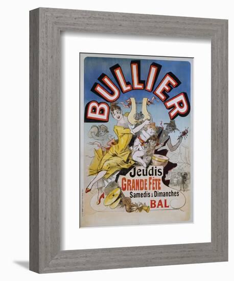 Bullier Poster-Jules Chéret-Framed Giclee Print