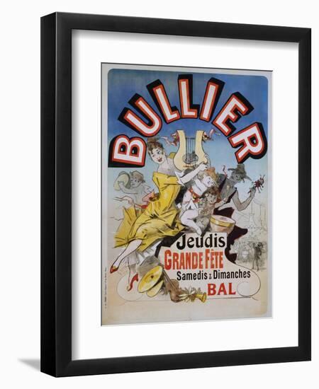 Bullier Poster-Jules Chéret-Framed Giclee Print