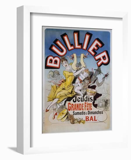 Bullier Poster-Jules Chéret-Framed Giclee Print