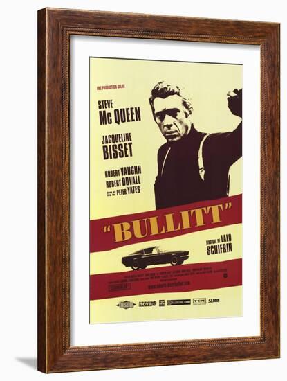 Bullitt, French Movie Poster, 1968-null-Framed Premium Giclee Print