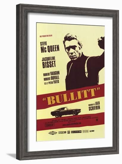 Bullitt, French Movie Poster, 1968-null-Framed Art Print