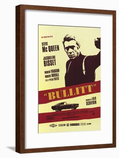 Bullitt, French Movie Poster, 1968-null-Framed Art Print