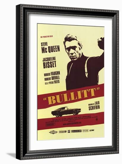 Bullitt, French Movie Poster, 1968-null-Framed Art Print