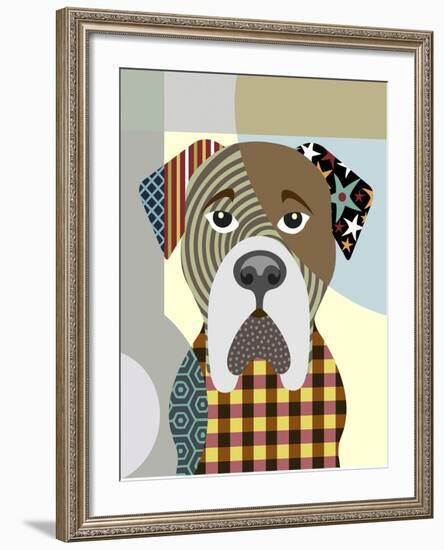 BullMastiff Dog-Adefioye Lanre-Framed Giclee Print