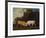 Bulls Fighting-George Stubbs-Framed Premium Giclee Print