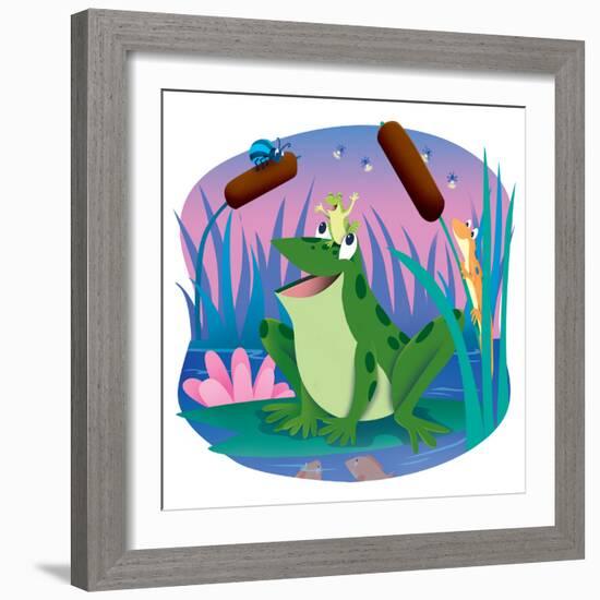 Bully and Peep - Humpty Dumpty-Robin Boyer-Framed Giclee Print