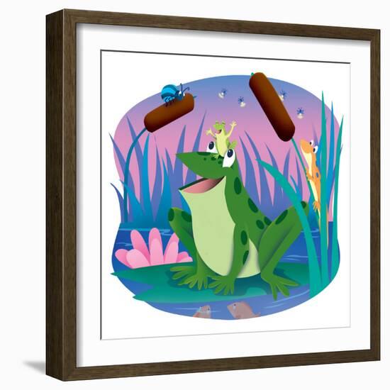 Bully and Peep - Humpty Dumpty-Robin Boyer-Framed Giclee Print