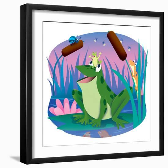 Bully and Peep - Humpty Dumpty-Robin Boyer-Framed Giclee Print