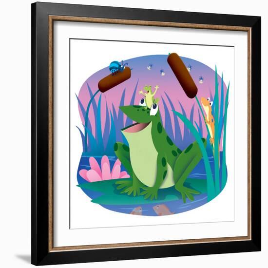 Bully and Peep - Humpty Dumpty-Robin Boyer-Framed Giclee Print